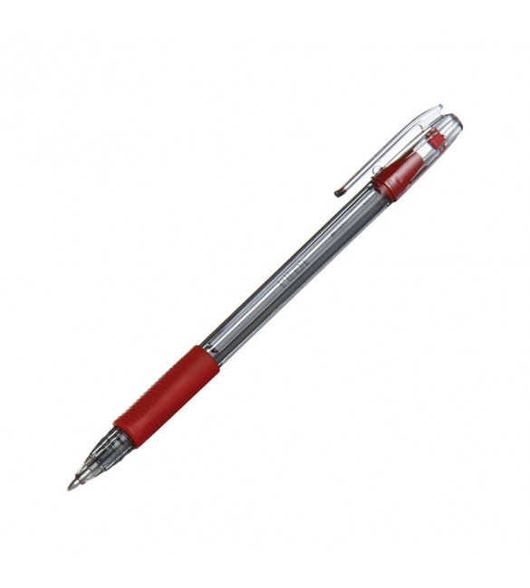 Caneta Esferografica BPS Grip 1.0 vermelha - Pilot - saquinho com 02 unidades